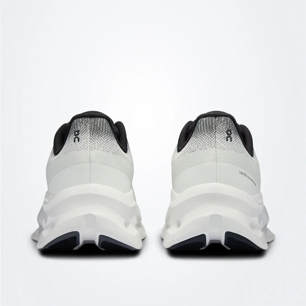 On Running Women's Athletic Shoes in Black and White - Picture 4 of 12